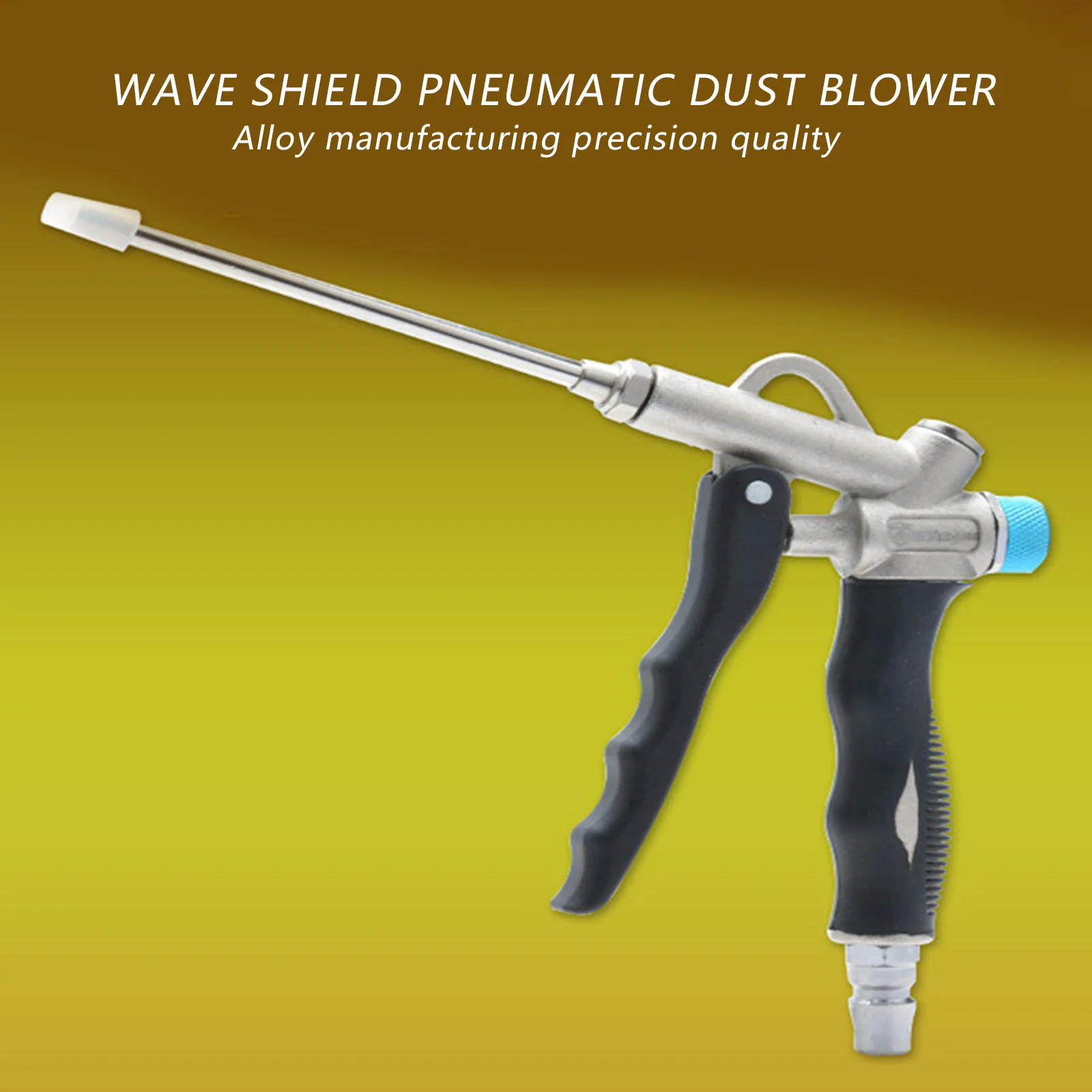 2-Way Air Blow Gun with Adjustable Air Flow Extended Nozzle Dust Cleaning Tool Dust Pneumatic Accessory