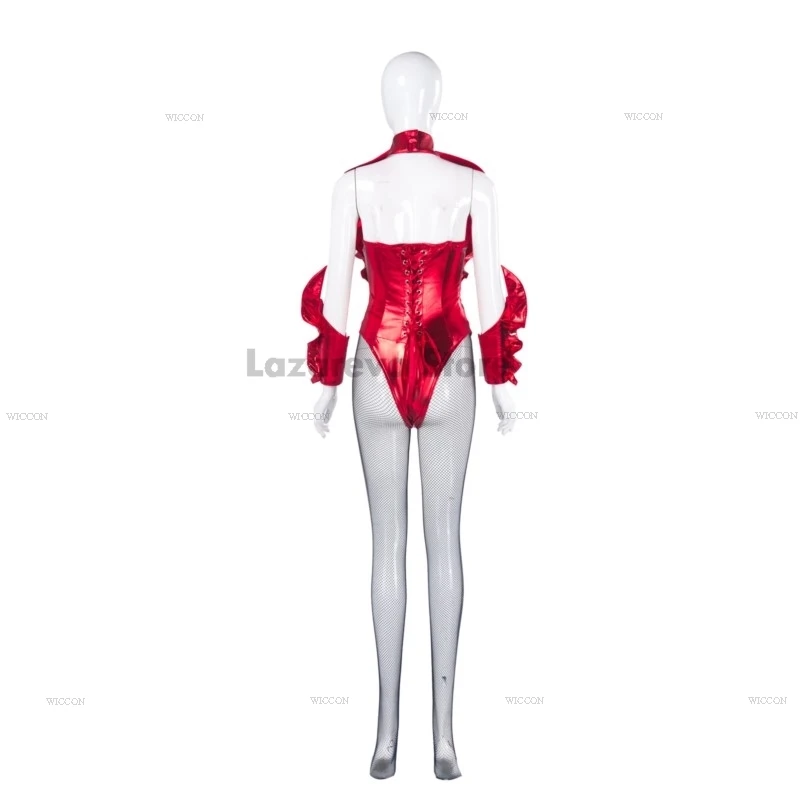 2024 Smile Movie Skye Cosplay Riley Costumes Wig Red Jumpsuit Women Halloween Scary Shinny Film Party Roleplay Women Outfit