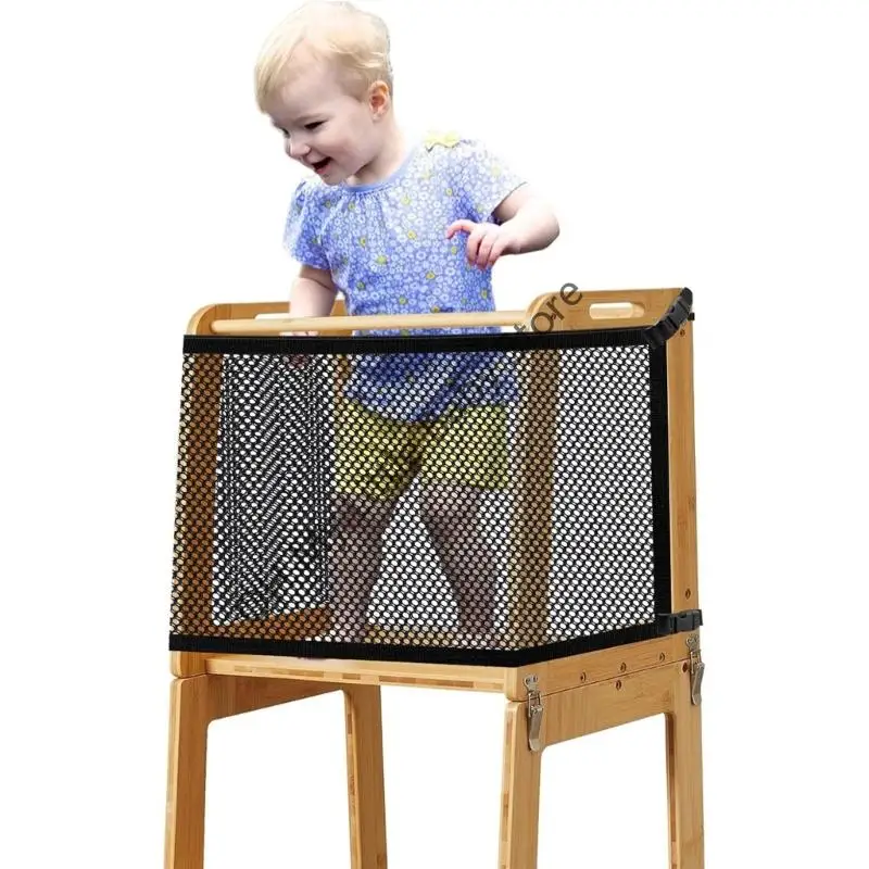 M76c protetor malha nylon reforçado, crianças aprendendo segurança para torres brincar dobráveis, proteções