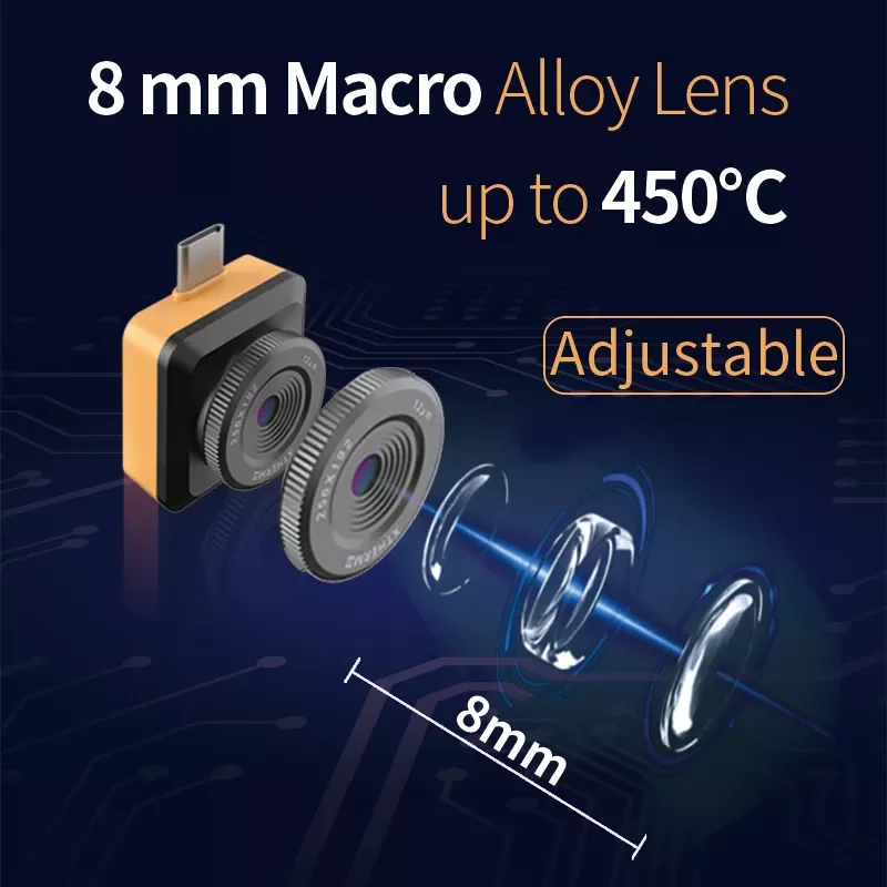 Infiray T2L T2S Plus Mobiele Telefoon Warmtebeeldcamera Pcb Circuit Defect Test Tool Thermometer Thermische Camera Voor Android Type-C