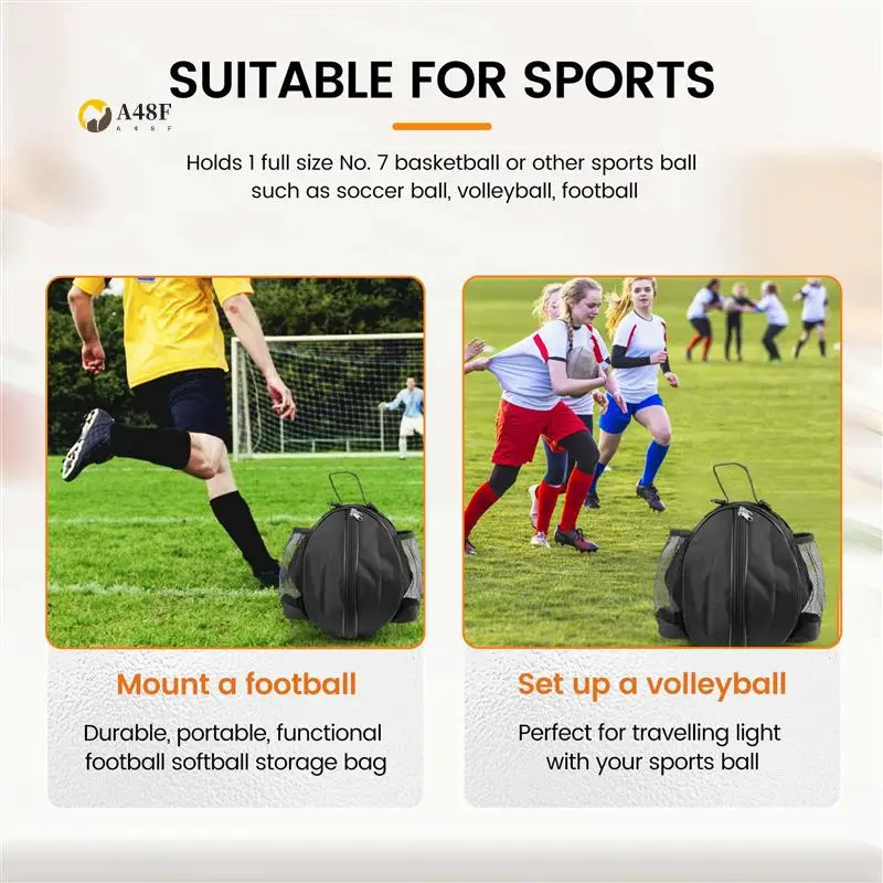 

A48F-Баскетбольная сумка Футбольный мяч Футбол Волейбол Софтбол Спортивная сумка для мяча Сумки на плечо