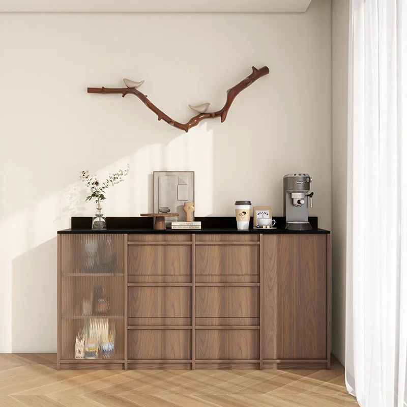 Luxury Brown Living Room Cabinets Behind Sofa Drawers Nordic Retro Living Room Cabinets Storage Modern Meuble Room Furniture