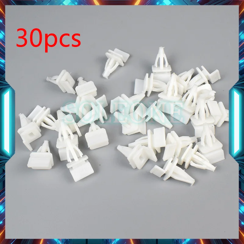 91513-SM4-000 30pcs Side Skirt Sill Seal Panel Mounting Trim Clips For Acura Legend Vigor Integra For Honda Accord Civic Clips