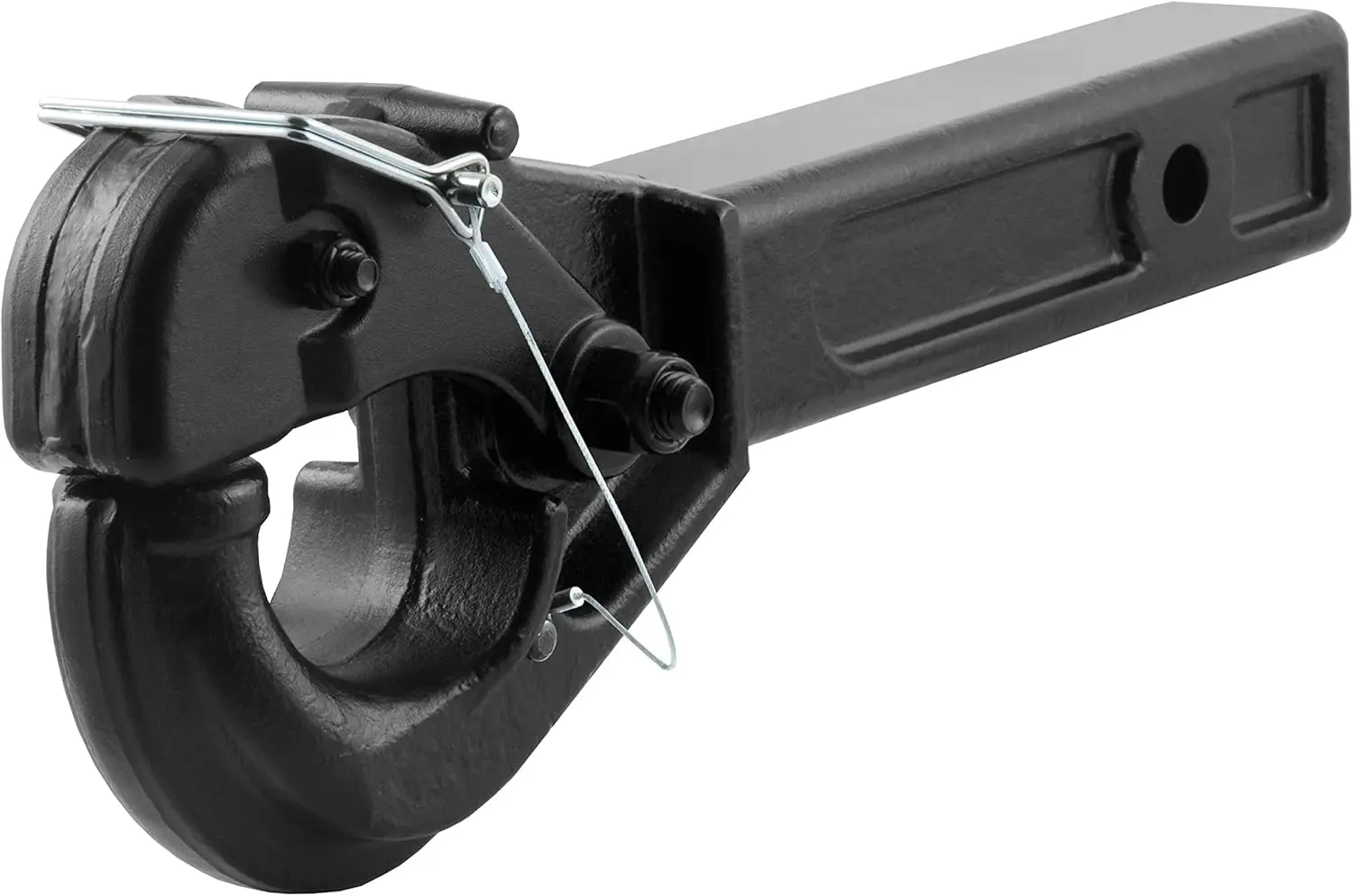 

Heavy-Duty Receiver Mount Pintle Hook for Towing and Hauling, Durable Steel Construction