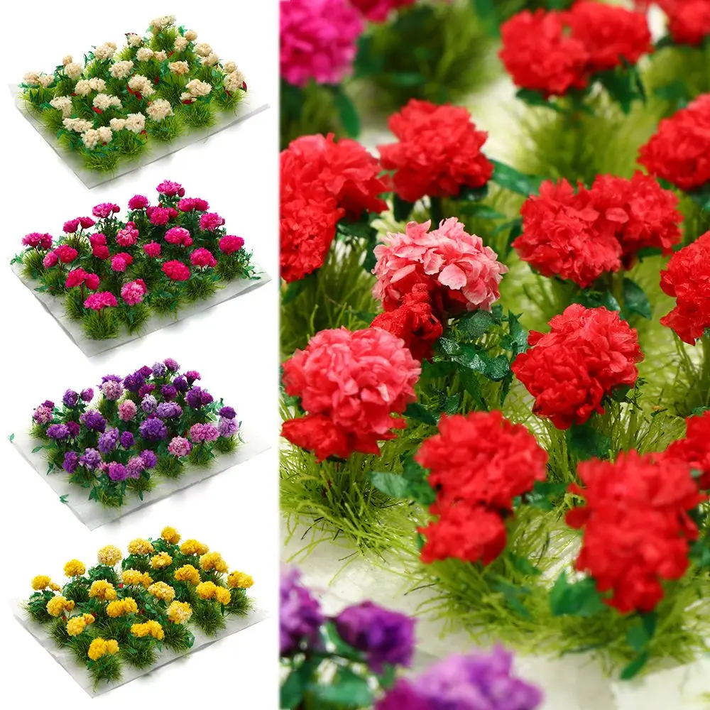 DIY Accessories Micro Landscape Fairy Garden Scene Model Sand Table Layout Miniature Flower Cluster Static Grass Tufts