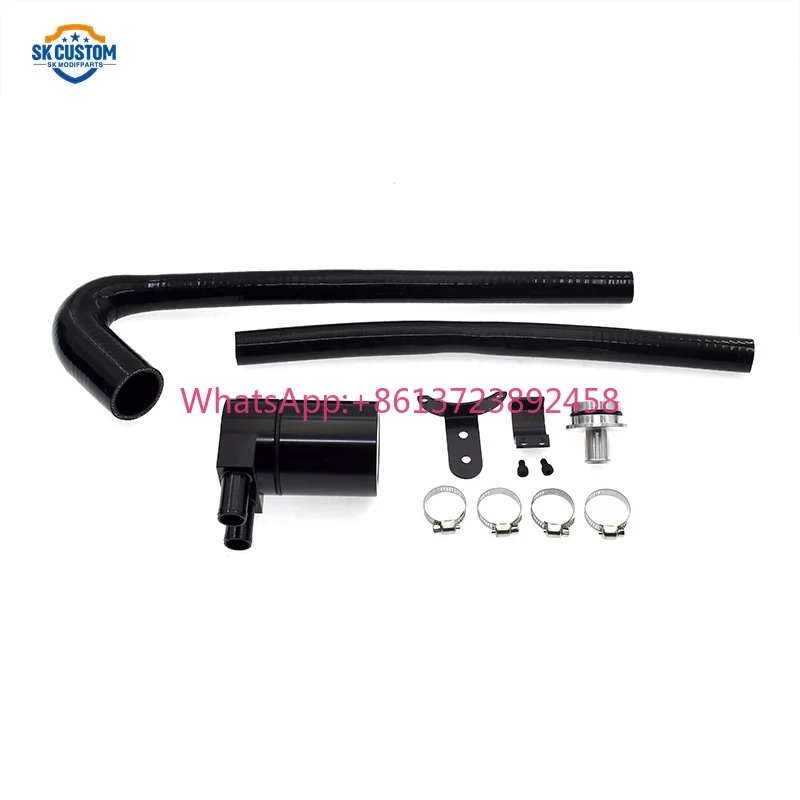 Aluminum Reservoir Oil Catch Can Tank with Silicone Radiator Hose for N20 N26 F20 F21 F30 F34 125i