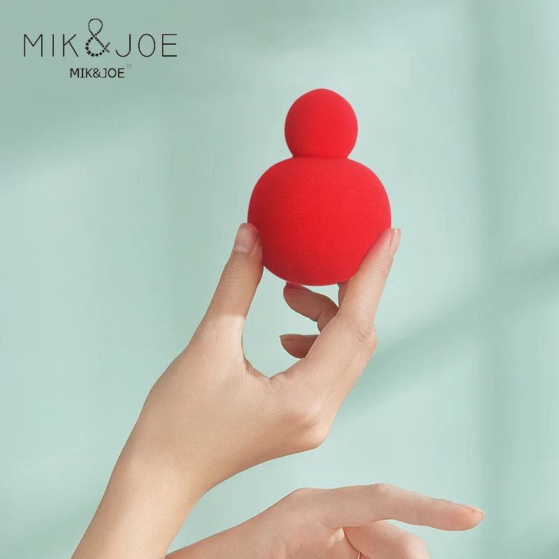 6 قطع من التنظيف والمكياج على شكل قطرة 2 في 1، منتفخة مكياج ناعمة ورقيقة للاستخدام المنزلي أو السفر #4