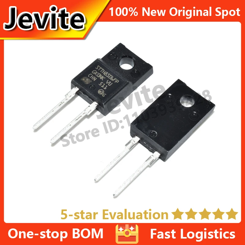 

Jevite 100% New Original electronics Controller 10-50 units/lote STTH8S06FP TO-220 600V 8A Diode transistor