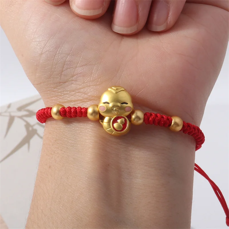 Lucky Red Rope Leuke Slang Hanger Armband voor Vrouwen Mannen 2025, Chinese Dierenriem Slang Gevlochten Armbanden Nieuwjaar Sieraden Cadeau