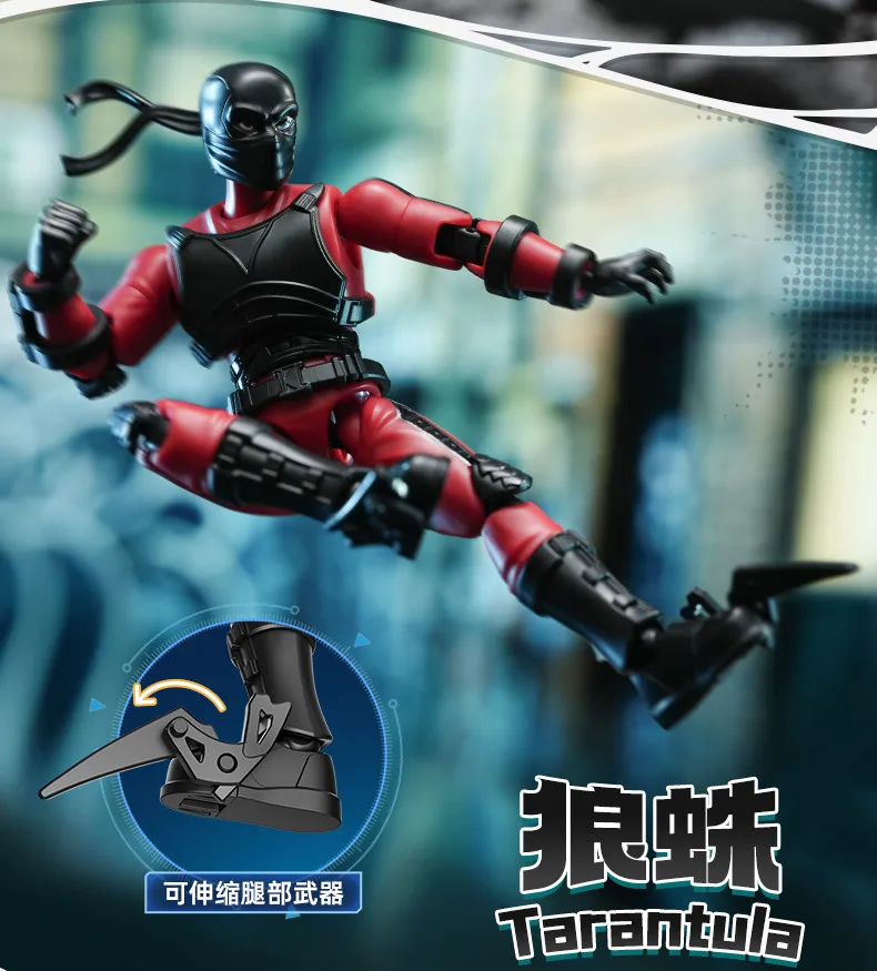 BLOKEES Spider-Man Venom Scarlet Spider Green Goblin Miles Morales Gwen Doctor Octopus Mysterio Scorpion Actionfigur Spielzeug Geschenk – Detail 28