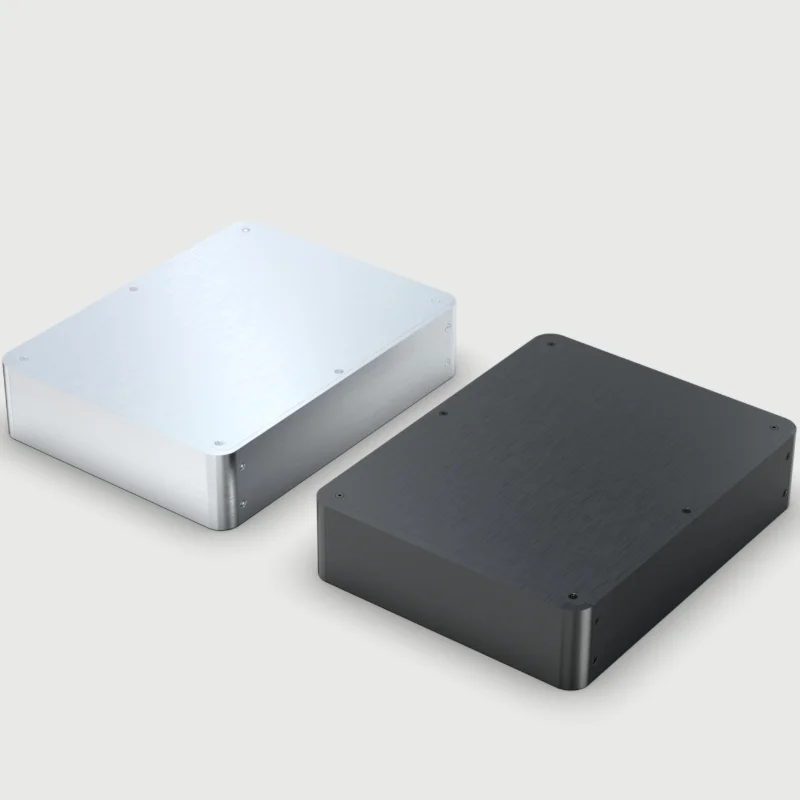BZ2106 Nuevo chasis redondeado totalmente de aluminio Caja de preamplificador de audio DIY Caja de amplificador Caja DAC