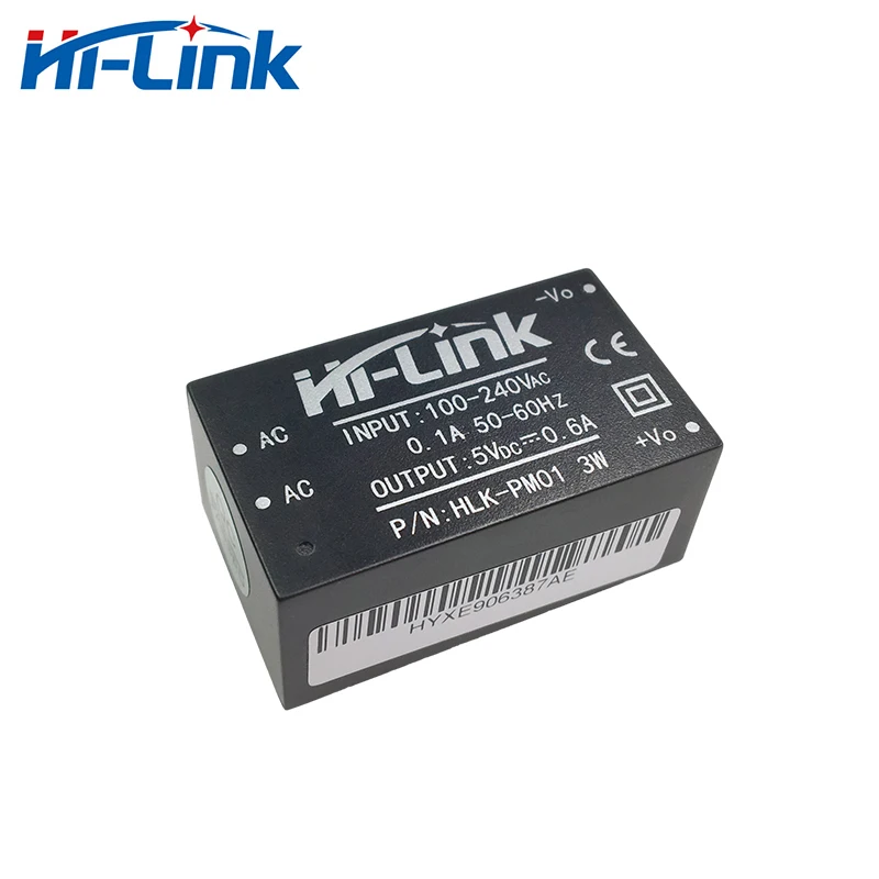 HLK-PM01 PM03 PM09 HLK-PM12 HLK-PM15 HLK-PM24 HLK-5M05 5M03 10W 5W 3.3V/5V/9V/12V/24V  Official Hi-Link ACDC DCDC Power Module