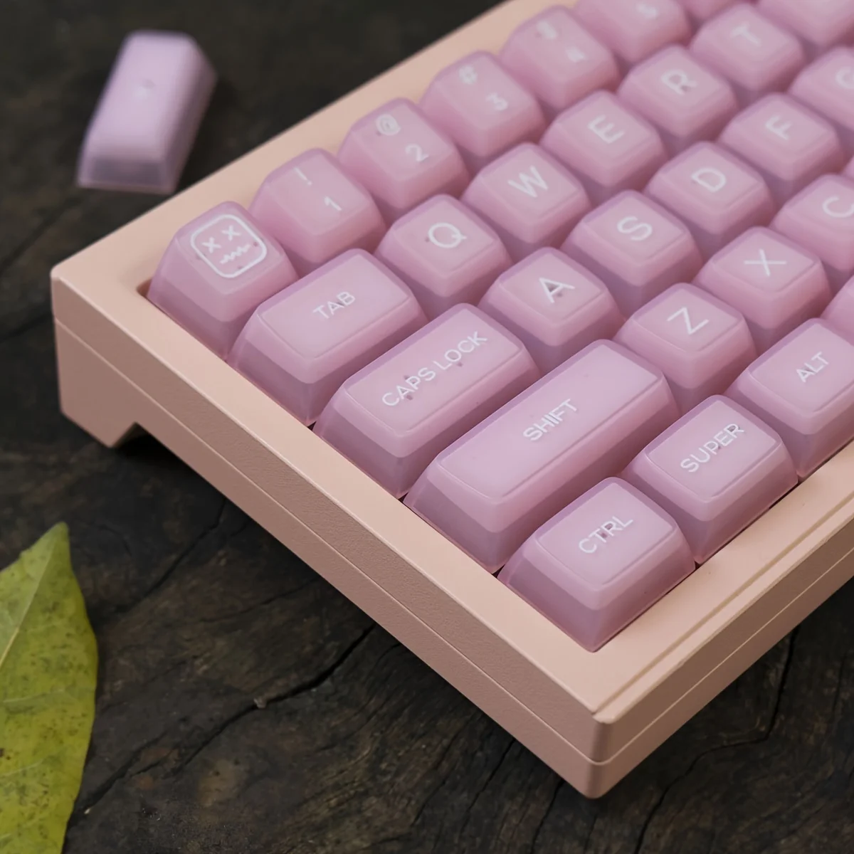 

Pink Jade Keycaps 160 Keys Double Shot PBT Keycaps RSA Profile Translucent Shine Through Keycaps Custom Keycap Set With Split/ 7