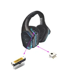 Replacement Headphone Volumn Controller Power Slider of Logitech G933 G633 G935 G533 G733 A50 Gaming Headset ALPS Top Brand