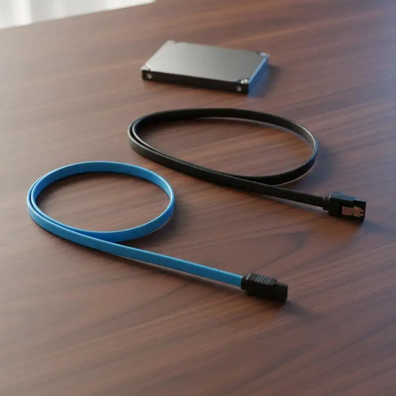 SATA Data Cable, High-Speed ​​Transmission, 30cm/40cm/50cm/100cm – Suitable For PC Assembly, HDDs, And SSDs