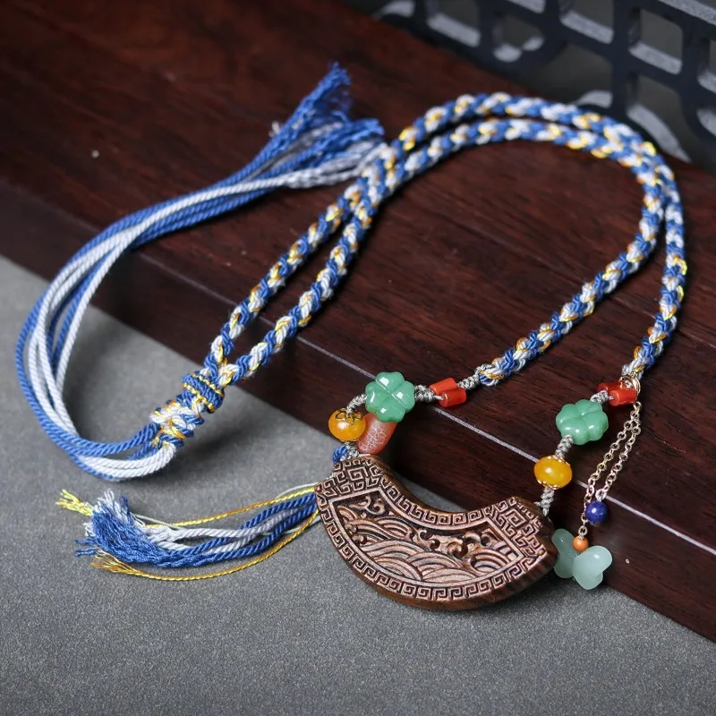 White Agarwood Bracelet for Women with Beeswax Beads Buddhist Prayer Beads Jewelry Gifts