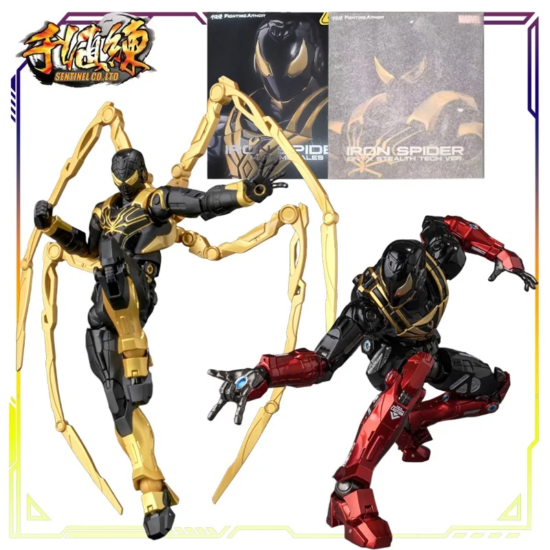 

Sentinel Original Fighting Armor Series Iron Spider Man (Miles Morales)\ONYX STEALTH TECH Anime Action Figure Model Toys