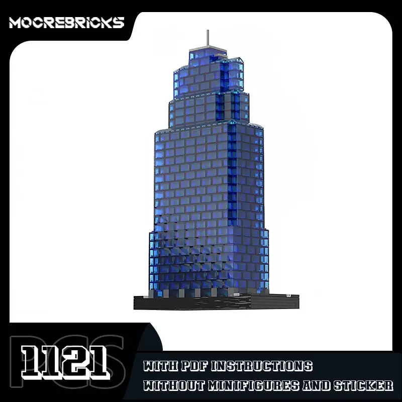 

City Skyline Bricks One Kansas City Place Model MOC Famous Skyscraper Architecture Building Blocks Toy Children's Birthday Gift