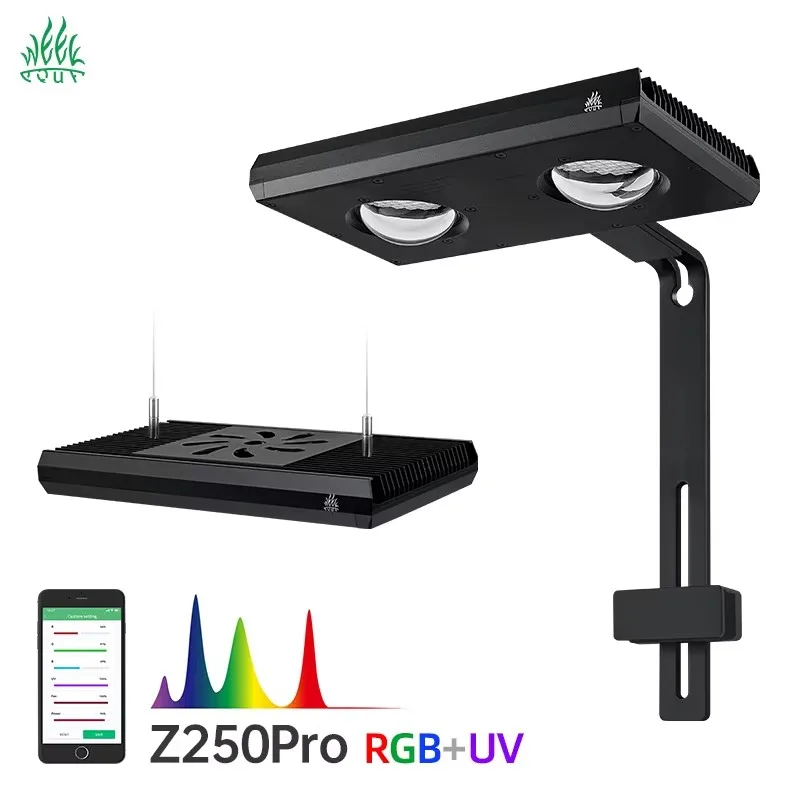 

WEEK AQUA Z250 Pro Led Aquarium Light Spotlight RGB UV Full Spectrum Intelligent APP Control Sunrise And Sunset For Fish Tank