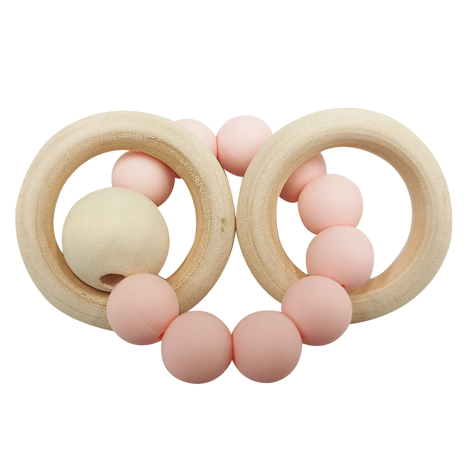 

1pc Silicone Molars Ring Beige Relieve Teeth Discomfort Encourage Healthy Gums Babies Chewable Bracelet