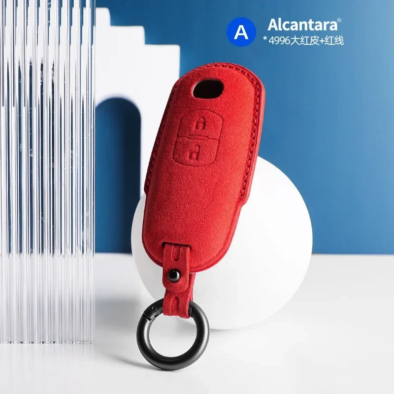 

Замшевый чехол для ключей от автомобиля, брелок для Mazda 3 Axela/Atz/CX-30, защитный чехол, держатель, брелок, аксессуары