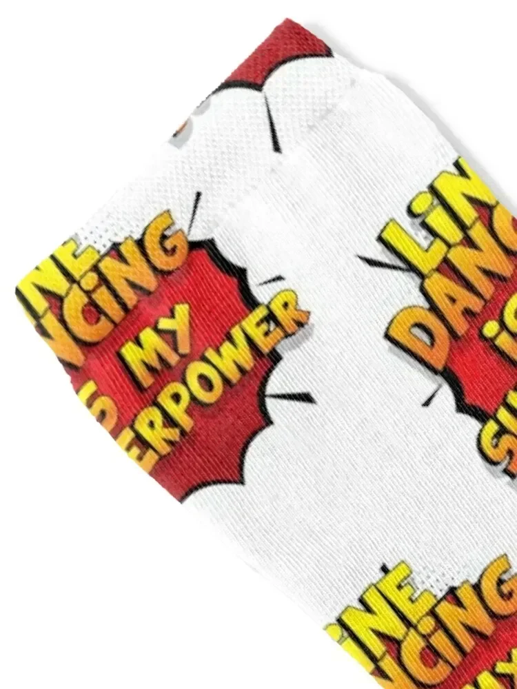 Line Dancing is my Superpower Funny Design Line Dancing Gift Socks ankle Hiking boots summer Socks Men Women's