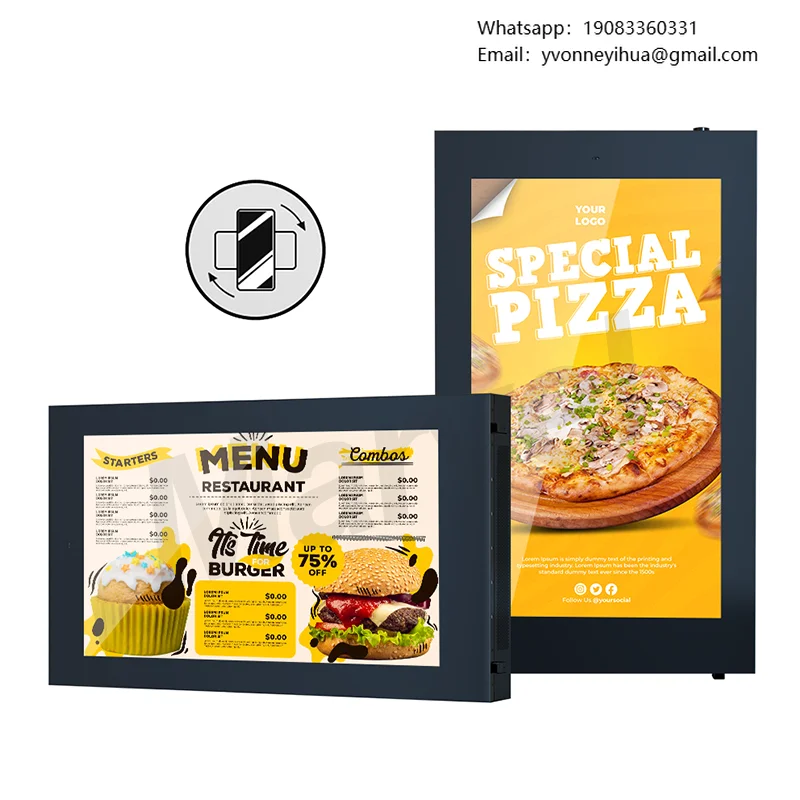 

FHD 4K 55Inch 65" 75 Inch Outdoor Waterproof Lcd Monitor Advertising Screen Display Outdoor TV Wall Mount Freestanding