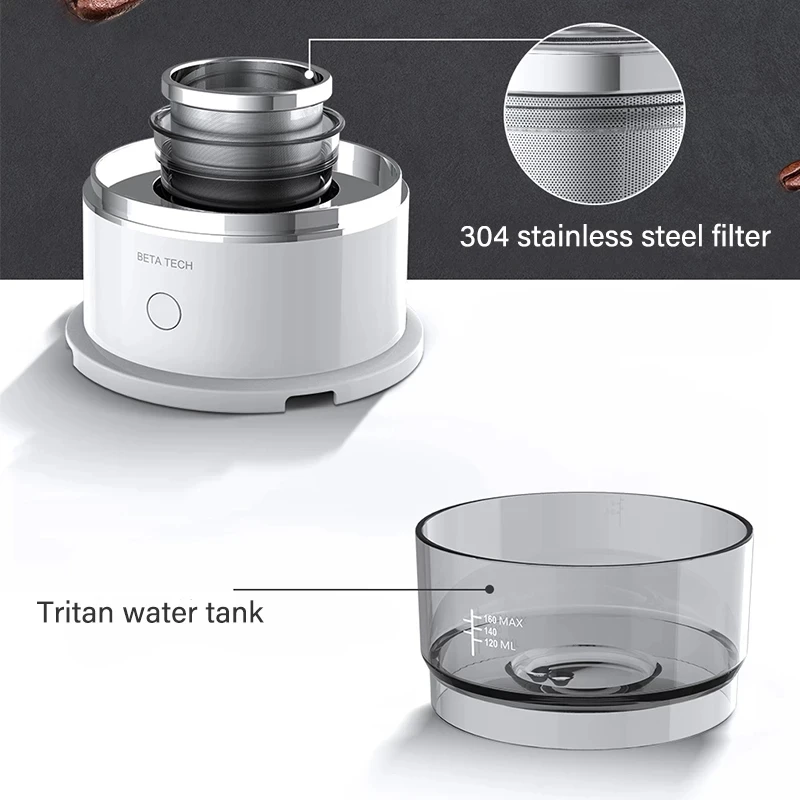 Mini Electric Coffee Machine Portable Hand Brew Coffee Bean Grinder Grinder Automatic Hand Drip Americano Maker Coffeeware