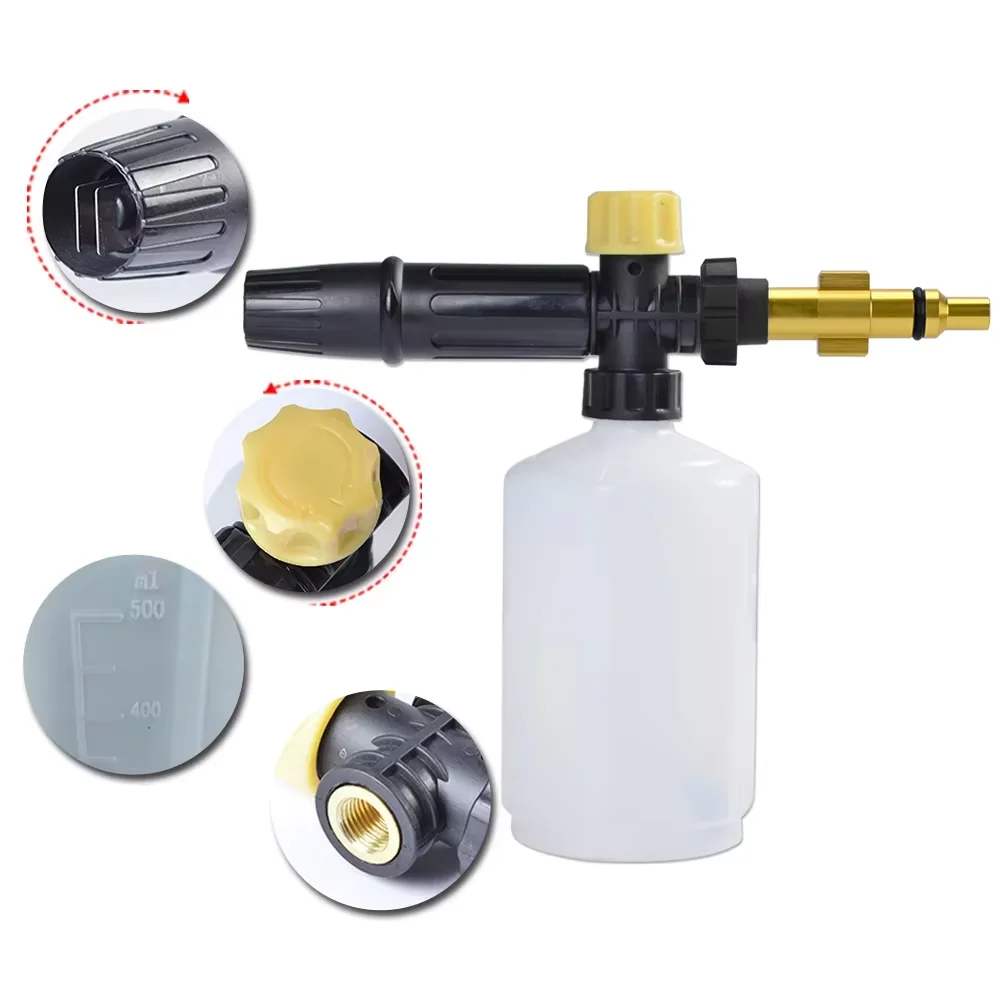 High Pressure Soap Foamer Snow foam lance car clean foam wash gun nozzle foam make for Lavor Vax Champion Denzel Pressure Washer