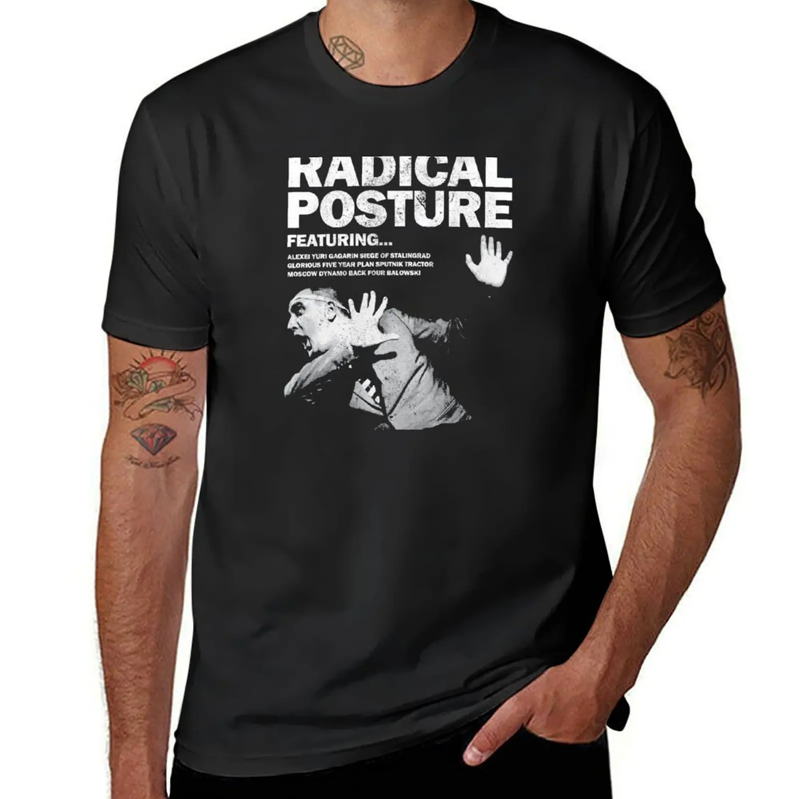 Radical Posture - Vintage Look T-Shirt boys animal print customs sports fans mens clothes