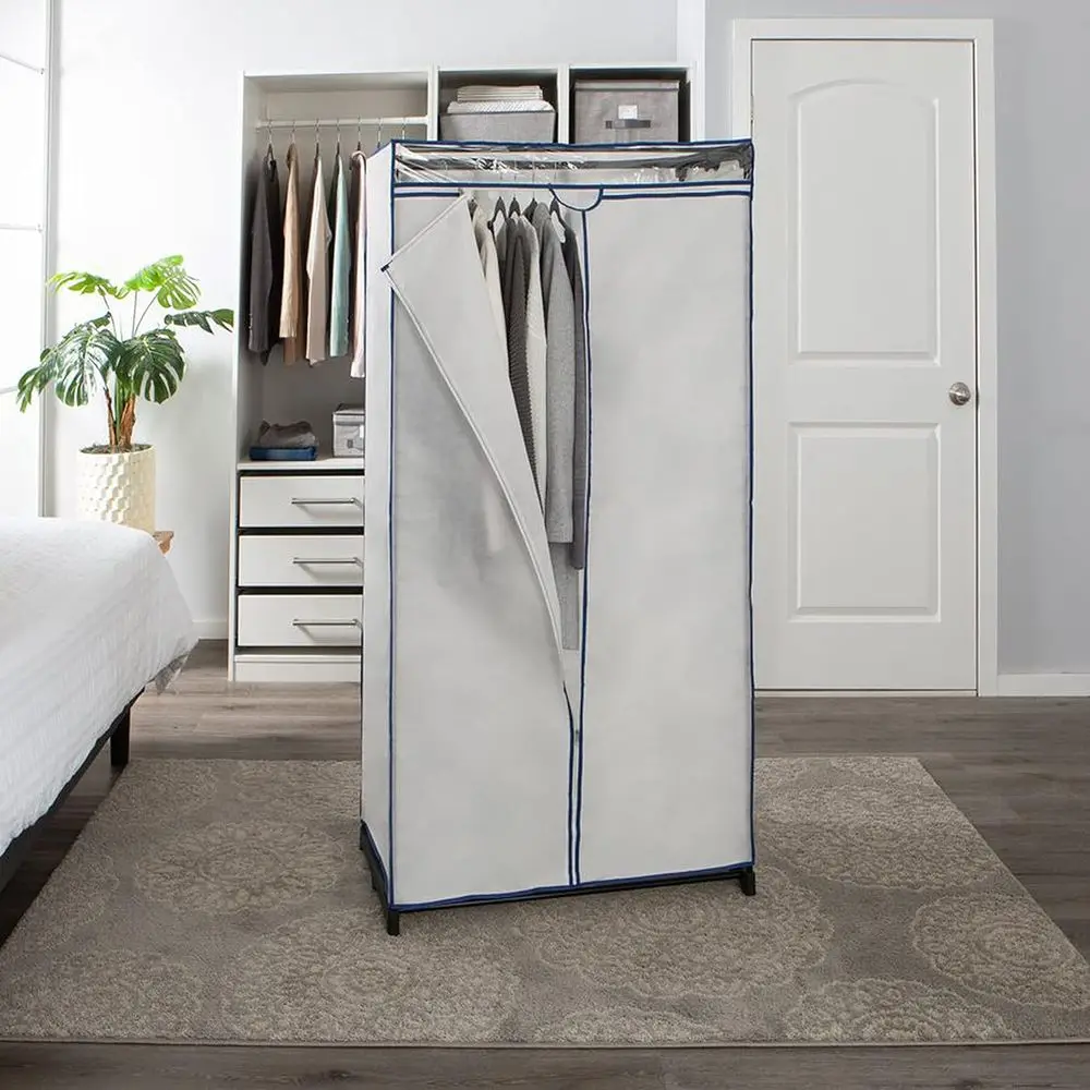 

36" Wide Portable Closet | Great or Clothes | Accories | Heavy Duty | Hanging Rod | Easy to Assemble | Dimensions : 36” x 63” x