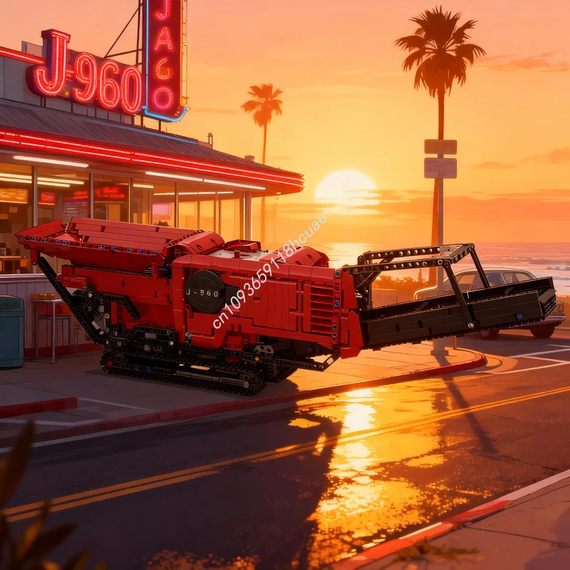 

1802pcs MOC Technical J Rock Crusher Model Building Blocks Architecture Christmas Gifts DIY Toy Creative Idea Education Brick