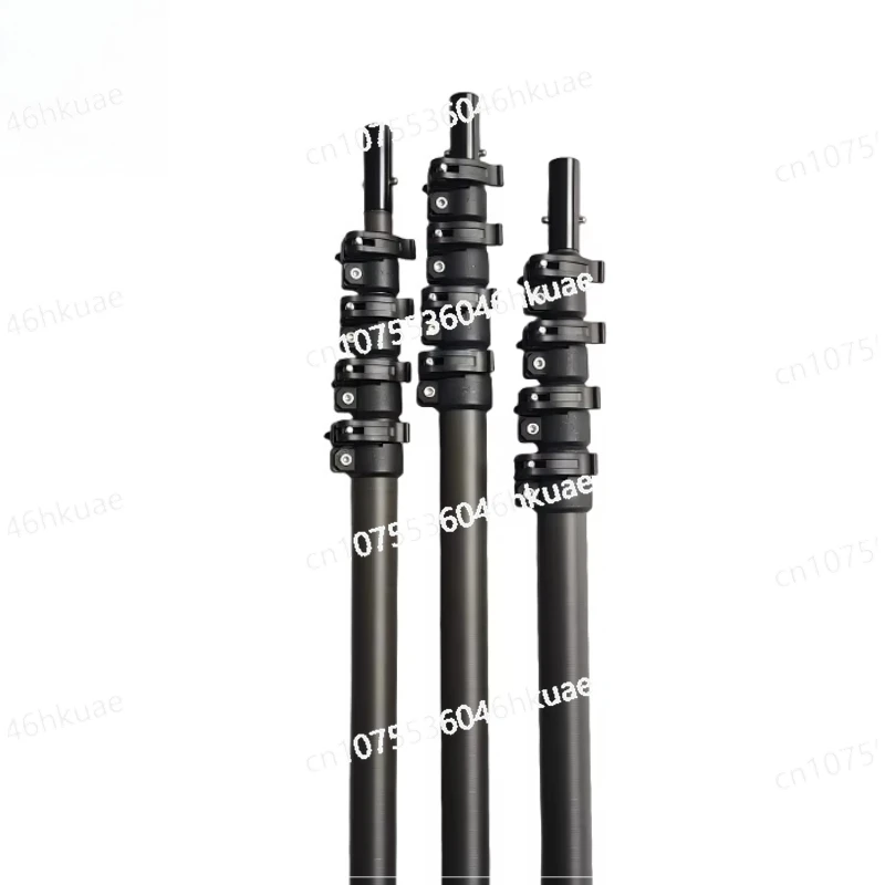 قضيب من ألياف الكربون 3K متعدد الوظائف عالي الجودة - تصميم تلسكوبي، أنبوب كربون 3M-20M قابل للتخصيص