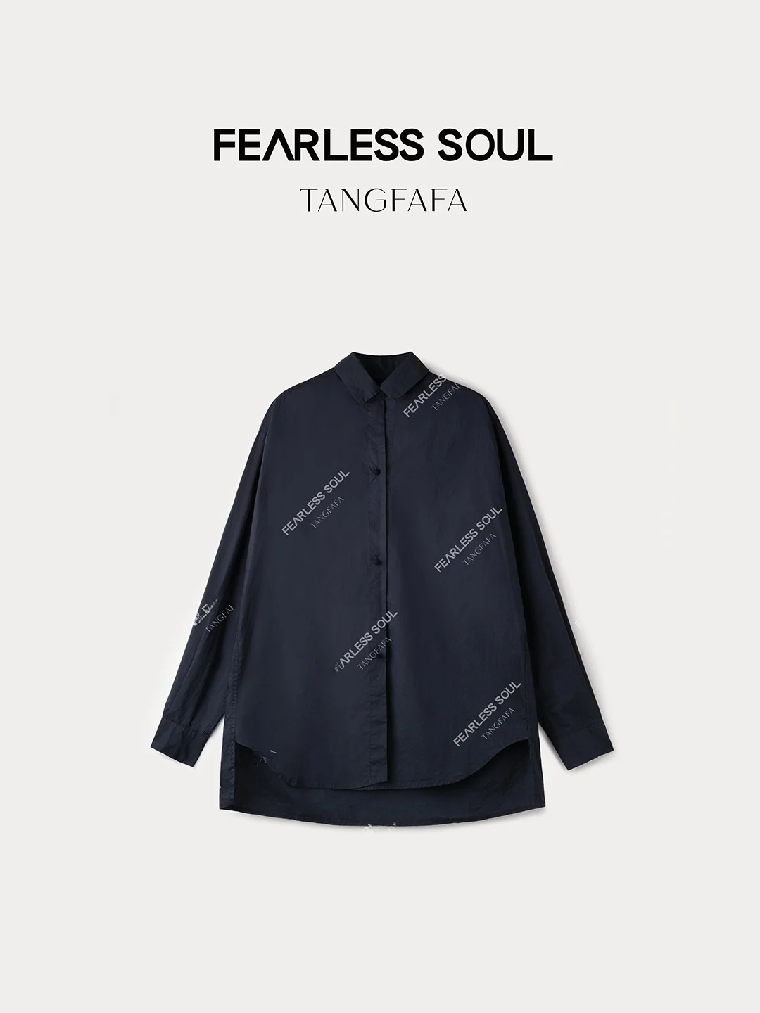 

Летняя повседневная рубашка Tfa в стиле INS, синяя, дышащая, с длинным рукавом, хлопковая, женская, удобная, свободного кроя, для делового повседневного стиля