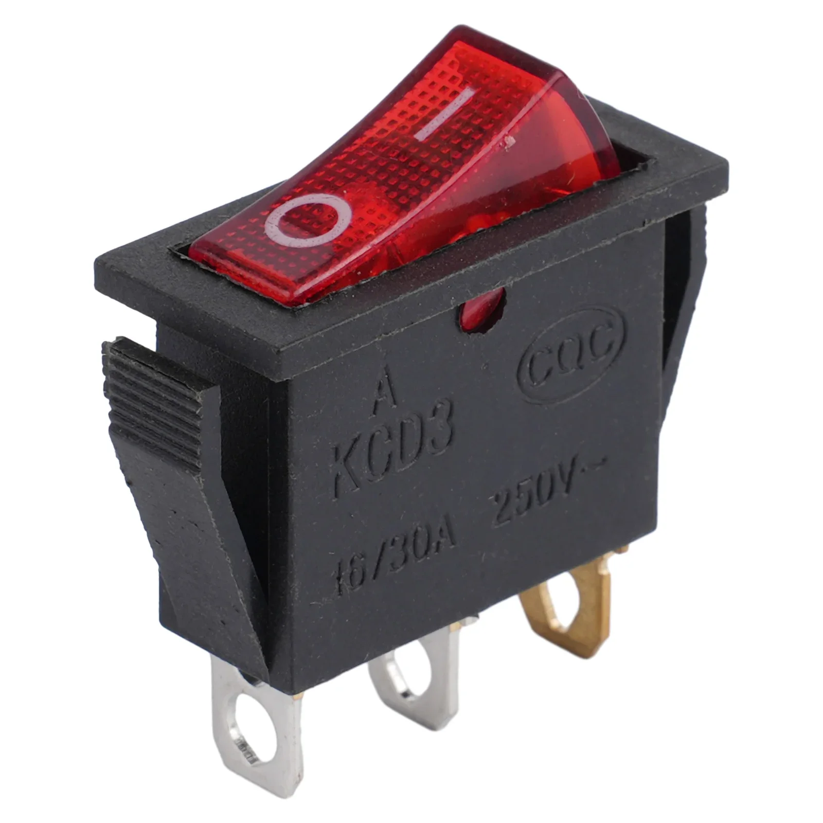 KCD3 Red Button On-Off 3Pin DPST Boat Car Rocker Switch 15A 20A 250V 125VAC 26 X 10 X 30 Mm Practical Tools Accessories