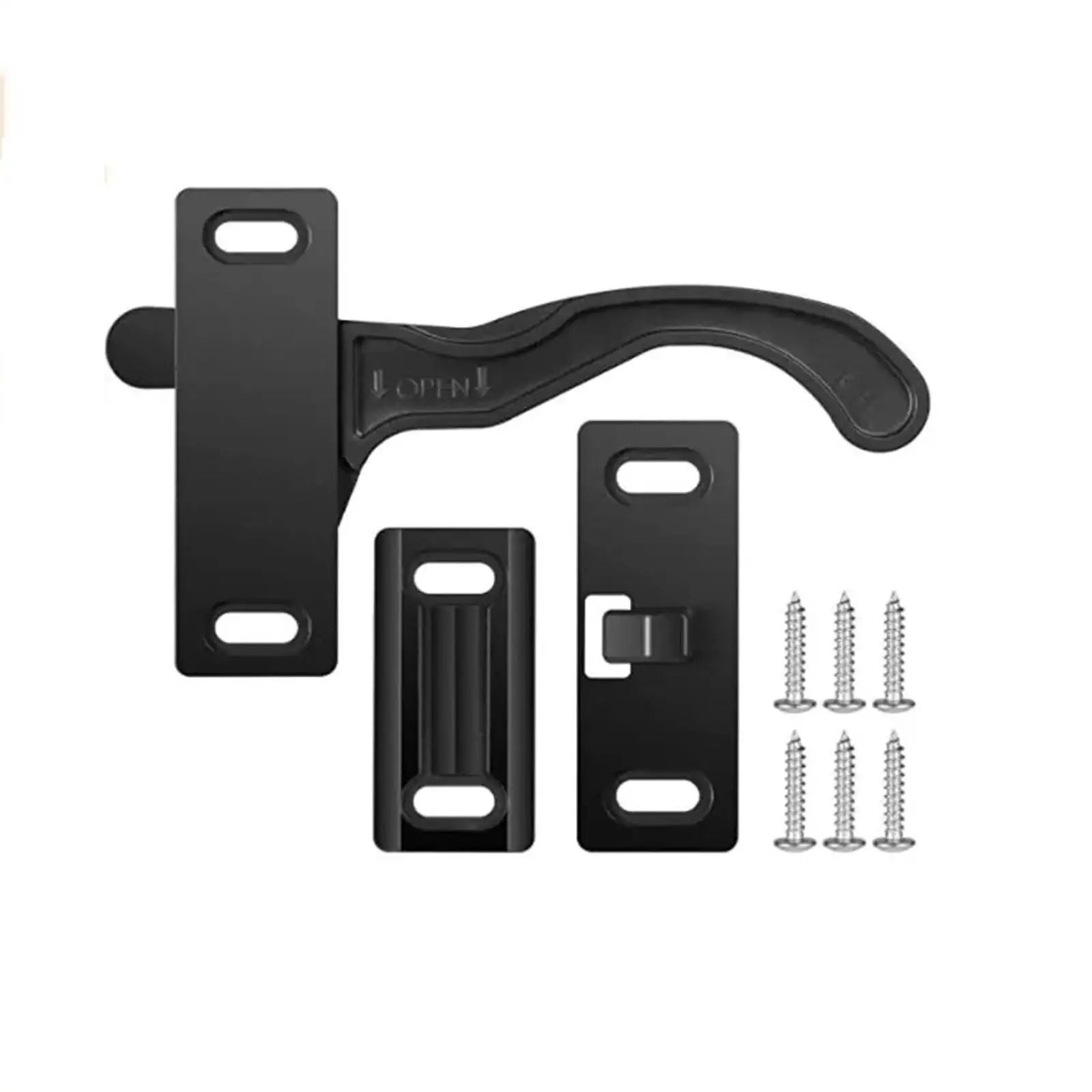 

ABS Plastic Right Hand Camper Door Latch Handle Universal Hardware Kit for RV Motorhome Accessory