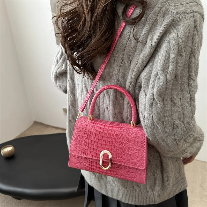 Женские сумки на плечо, кошелек из искусственной кожи, портативная сумка-тоут, сумка через плечо, модная маленькая квадратная сумка, повседневная