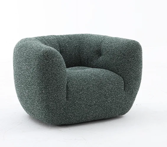 #Luxury Modern 1-Seater Lounge Chair Panel Style for Home Office Hotel or Apartment Leisure Chair for Home Furniture