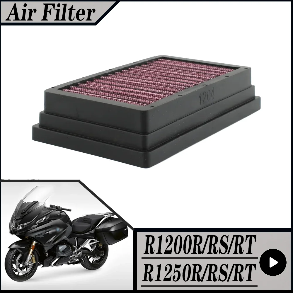 FOR BMW R1250R R1250RS R1250RT1254 2019-2025 R1200R R1200RS R1200RT 1170 2014-2018 Motorcycle High Flow Air Filter Intake Cleane