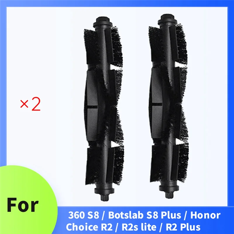 For360 S8/Botslab S8 Plus/Honor Choice R2/R2s Lite/R2 Plus Main Brush 2 Pcs Sweeping Machine Accessories-AT39