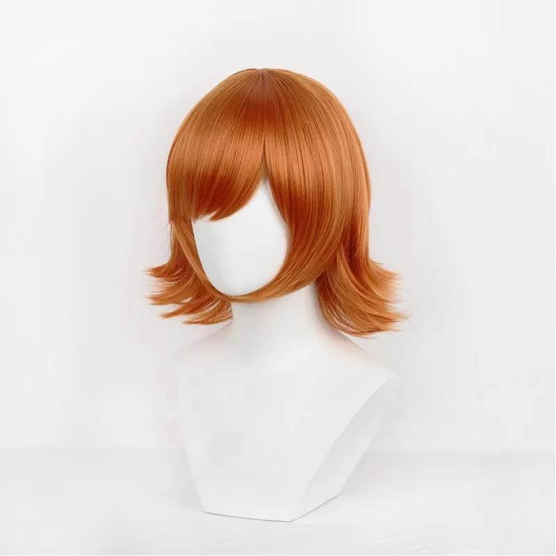 Parrucche cosplay per ragazza scoiattolo anime 38 cm capelli corti scoiattolo ragazza costume capelli sintetici resistenti al calore festa + berretto per parrucca