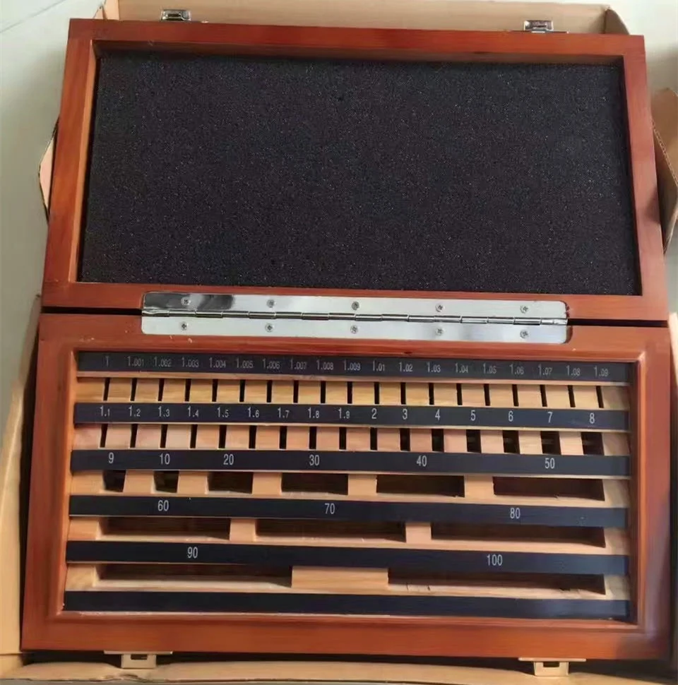 Vernier Caliper Micrometer Test Measurement Text 112 PCS 100mm Metric Rectangle Block Gauge Set