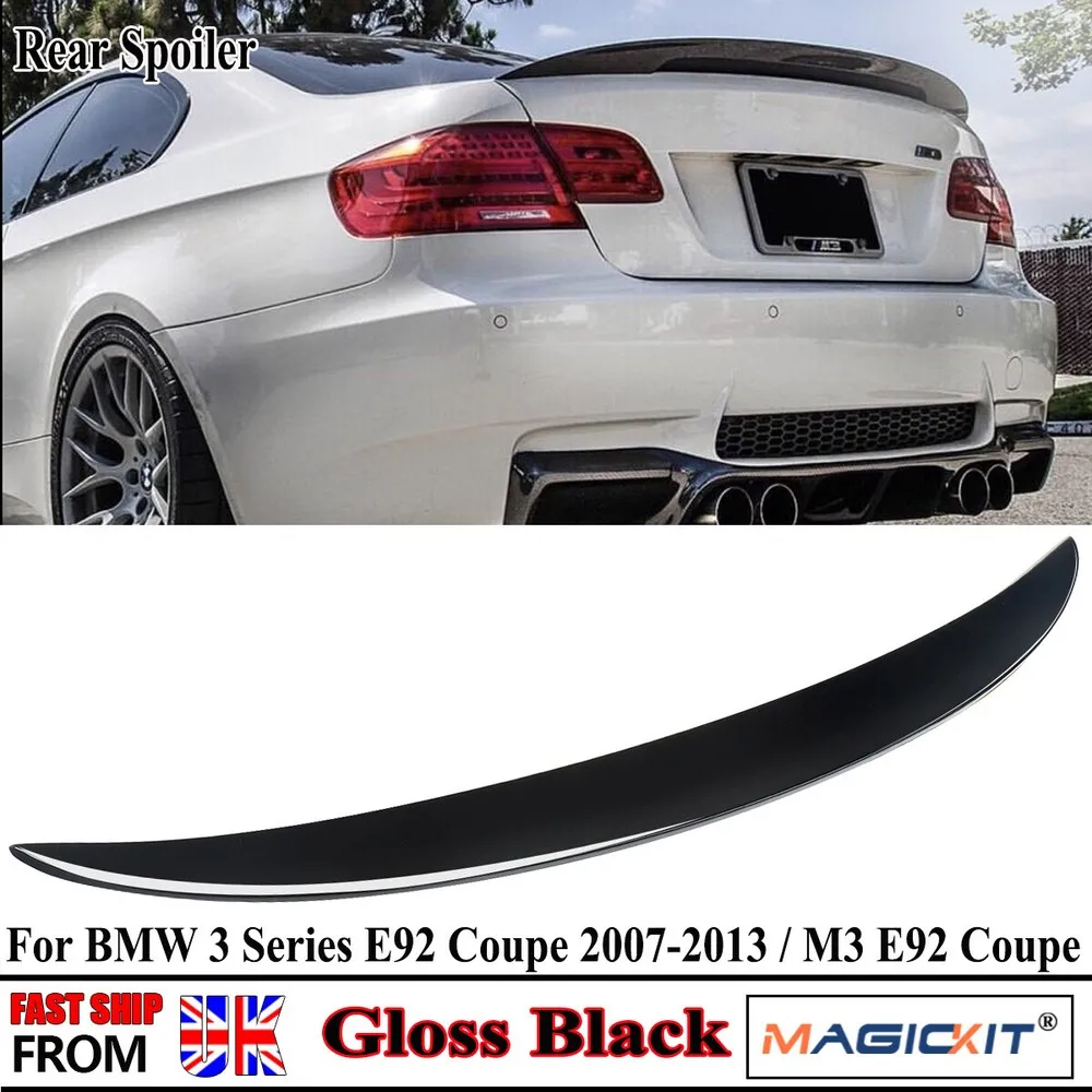 

Rear Spoiler For BMW 3 SERIES E92 325i 335i M3 Petrol Coupe 2007-2013 M Performance Gloss Black Rear Trunk Boot Spoiler Lip Wing