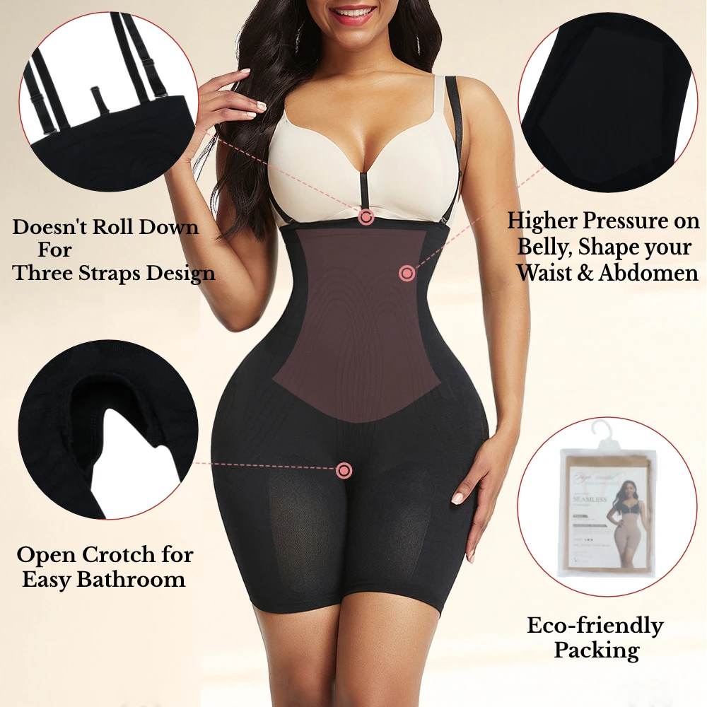 Waist Trainer Body Shaper Colombianas Streching Women Seamless Bodysuit Butt Lifter Shapewear Slimming Sheath Flat Belly Corset