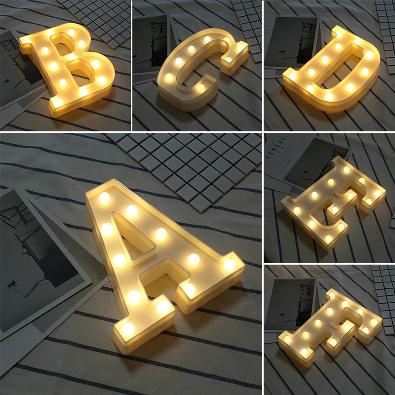 Giant Led Light Birthday Number Figure 1st Birthday Anniversary Wedding Baby Shower Decor A B C D E Birthday Decoration Letters