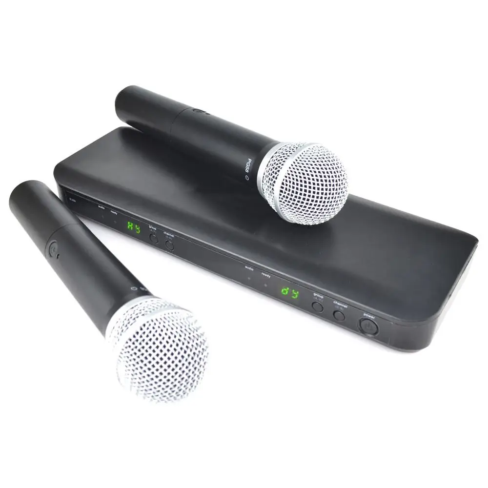 BLX8 BLX288 PG58 wireless Microphone UHF dual microphone kit microphone wireless system