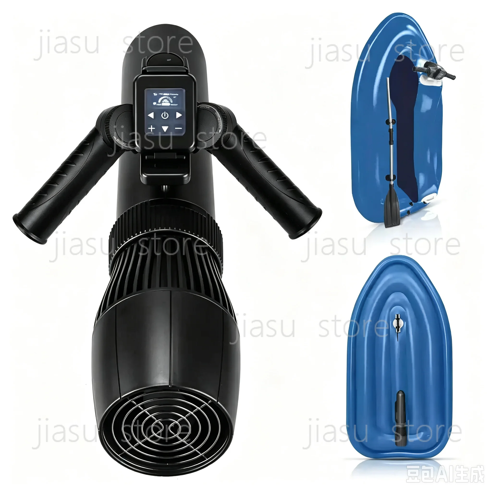 Electric Jet Ski  Inflatable Watercraft for Pool & Ocean  Powered Floating Motorboat view 4
