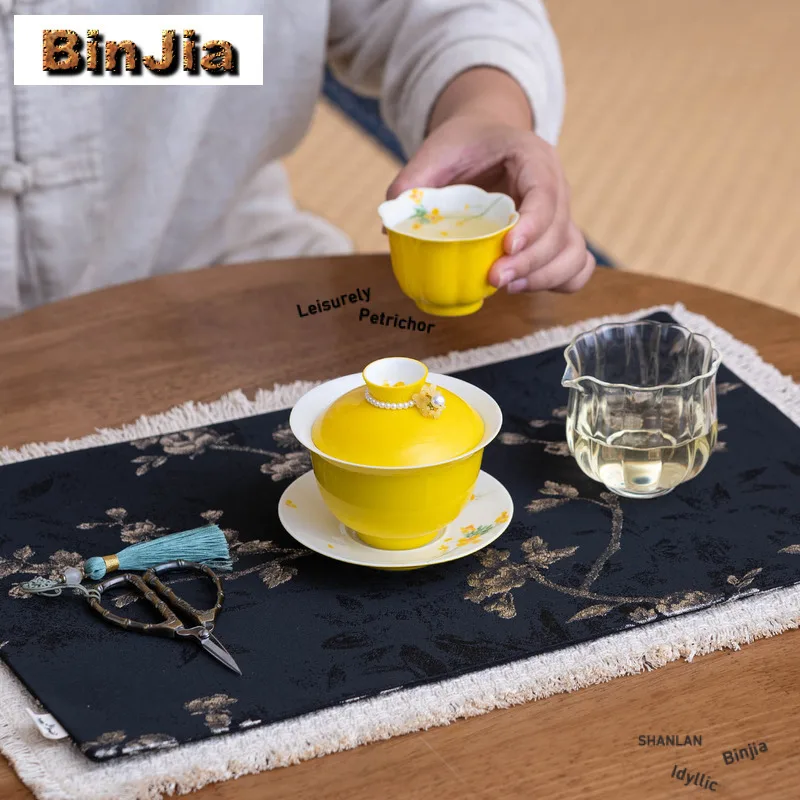 120 مللي رسمت باليد زهرة الاغتصاب Gaiwan الرجعية الشاي تورين براد شاي مع غطاء عدة صانع الشاي غطاء السلطانية طقم شاي الكونغ فو الحلي