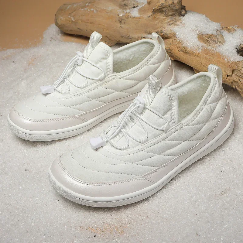 New Winter Warm Snow Barefoot Casual Shoes Waterproof Non-Slip Women Men Hiking Shoes Outdoor Warm Fur Work Ankle Shoes Big Size image 6