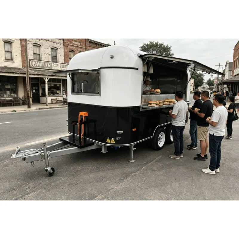 Unique Custom Mobile Fast Food Truck Cheese Chocolate Churros Sweet Snack Candy Horsebox Food Trailer for Sale